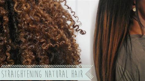 Are you looking for natural hair straightening treatments at home? Straightening Natural/Curly Hair + a flat iron review ...