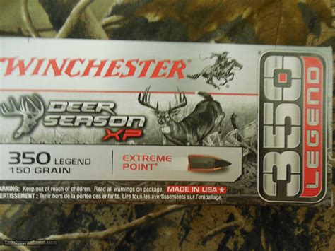 Winchester 350 Legend Ammo X350ds Deer Season Xp 350 Legend 150 Gr
