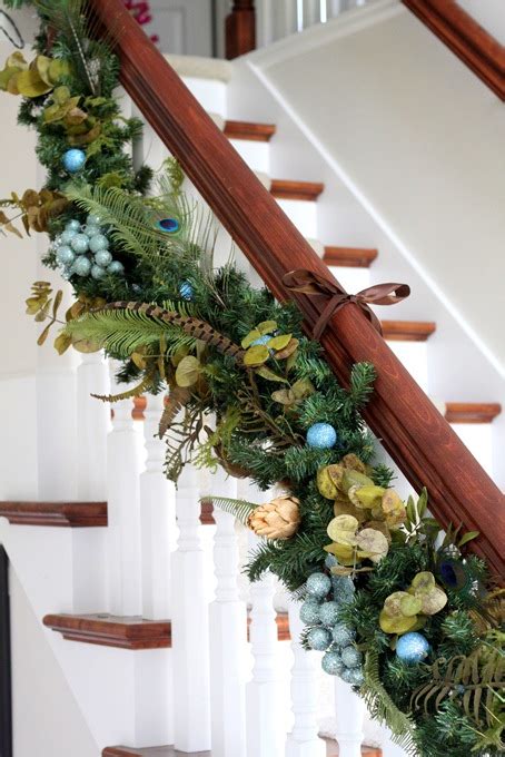 Noel christmas outdoor christmas simple christmas christmas wreaths christmas crafts cheap christmas christmas staircase garland xmas stairs natural it's time to start decking the halls! Christmas Garland | Just a Girl Blog