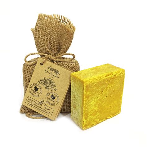 Buy Drancient Sulphur Soap Bar Natural Vegan Traditional Handmade