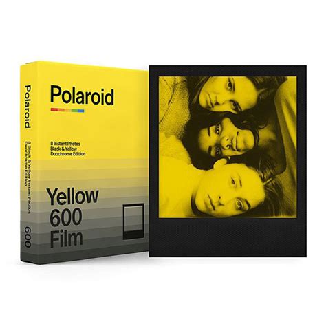 Polaroid Duochrome Film For 600 Black And Yellow Sviluppo Rullino