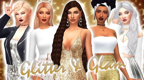 Glitter And Glam Lookbook 134 Cc Links The Sims 4 Create A Sim