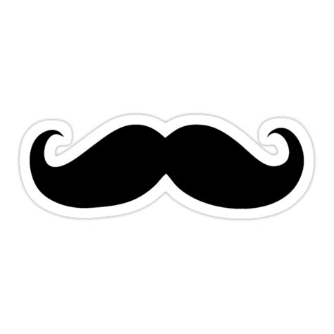 Black Mustache Stickers By Nhan Ngo Redbubble