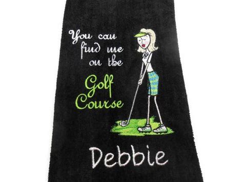 Golf Towel Ladies Golf Personalized Golf Embroidered Towel T For