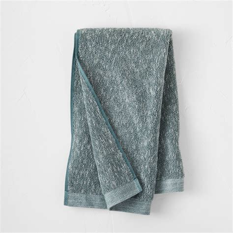 Slub Cotton Bath Towel Teal Blue - Casaluna 1 ct | Shipt