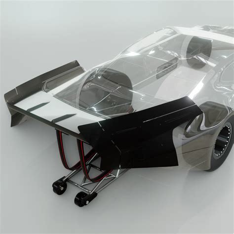 Bittydesign 110 Pro Drag Racing Clear Wing Set