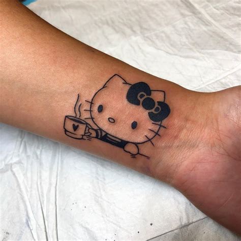 Hello Kitty Coffee Friend By Kimberly Wall Black Rabbit Tattoo Rva R