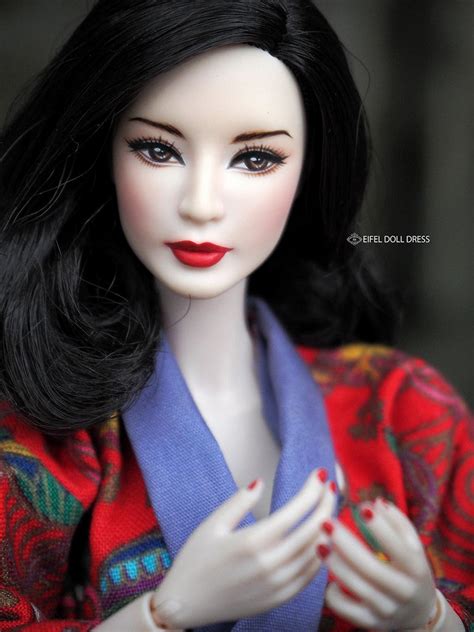 Repaint Barbie Collector Fan Bingbing Doll By Eifel85 Eifel Doll Dress Fan Bingbing Pretty