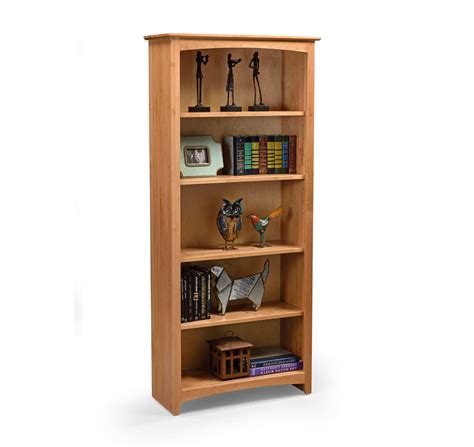 Alder Bookcases Solid Wood Alder Bookcase With 4 Open Shelves Sadler