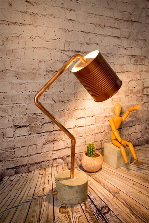 Copper Desk Lamp With Industrial Style Homemydesign