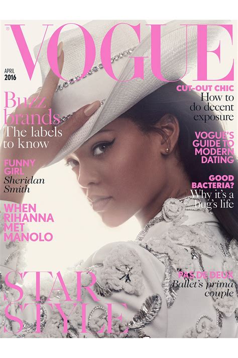 Rihanna April British Vogue Cover April 2016 British Vogue British Vogue