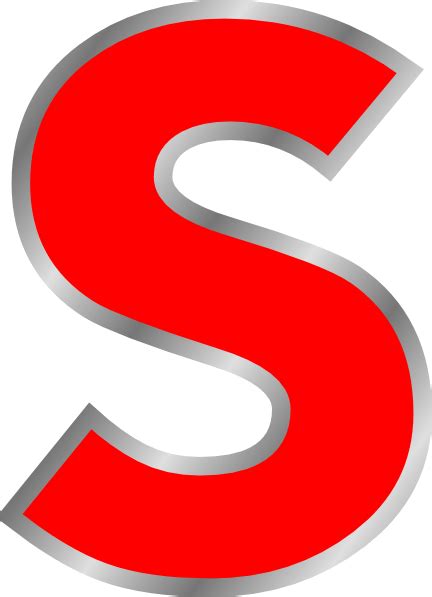Free for commercial use ✓ no attribution required . Letter S Clip Art at Clker.com - vector clip art online ...