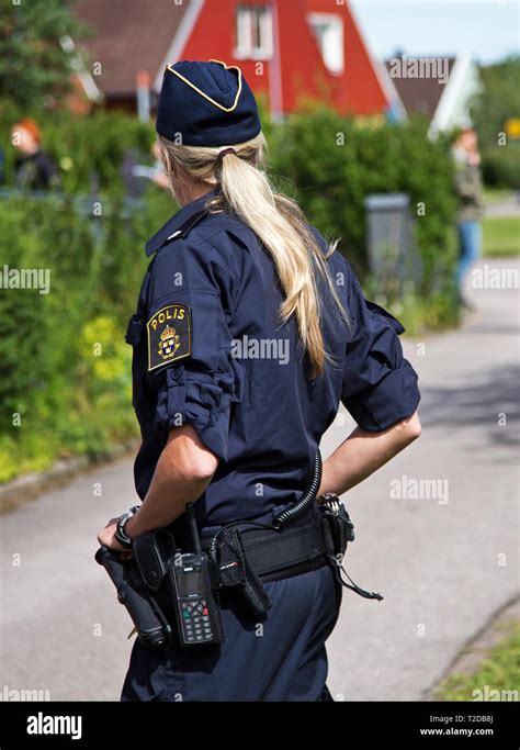 A Female Police Officer Stock Photo Alamy