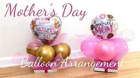 diy mother s day balloon arrangement balloon bouquet mother s day t youtube