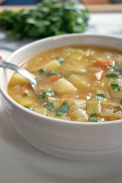 Chunky Leek And Potato Soup With No Cream Added A Healthy And