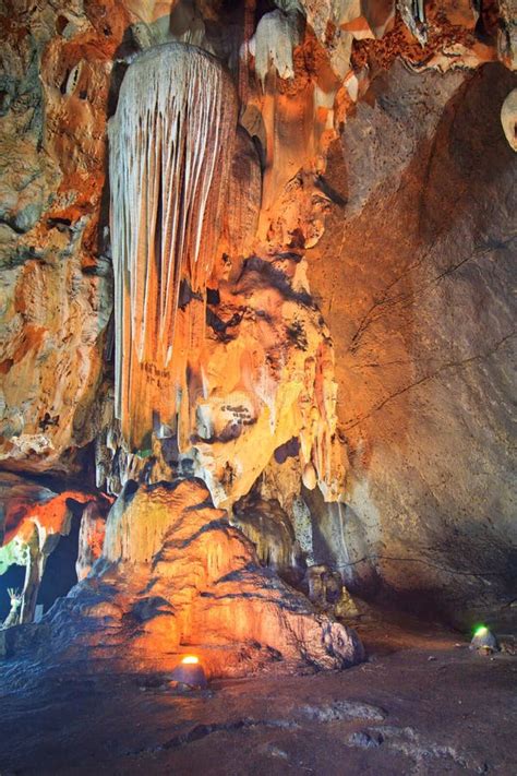 Stalagmite And Stalactite In The Cave Stock Image Image Of Rock