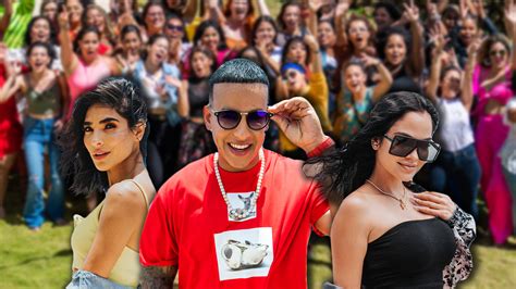 decenas de puertorriqueñas reciben a daddy yankee y natti natasha en las audiciones de reina de