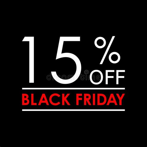 15 Off Black Friday Sale And Discount Banner Sales Tag Design