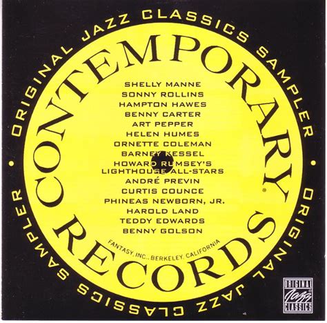 Various Contemporary Original Jazz Classics Sampler Releases Discogs