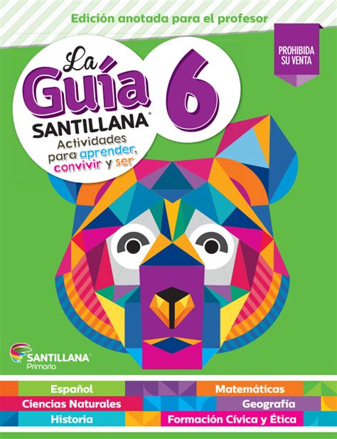 Formacion civica y etica de tercer grado. La Guía Santillana 6 Grado en PDF | Guia santillana ...