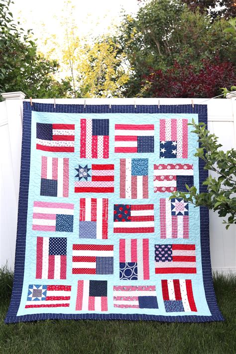 Quick And Easy Flag Quilt For The 4th Of July