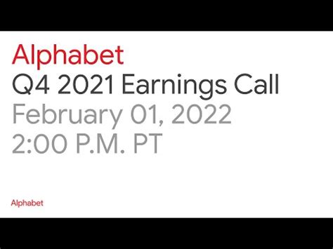 Alphabet 2021 Q4 Earnings Call - YouTube