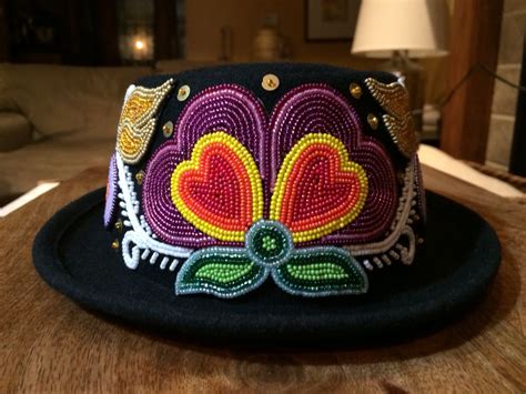 Free for commercial use high quality images. Ojibwe floral hat by Adam Avery | Beaded hat, Native ...