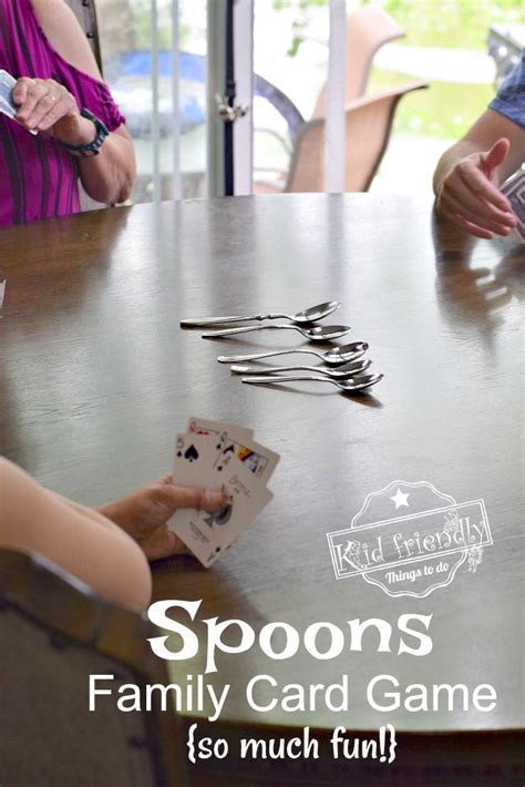 Spoons (card game), the card game of donkey, but using spoons; How To Play the Spoons Card Game {Fun for All Ages!} | Kid ...