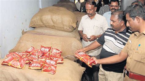 Chewable Tobacco Products Seized Near Theosophical Club Lane The Hindu