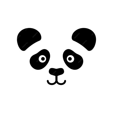 Premium Vector Panda Head Vector Logo