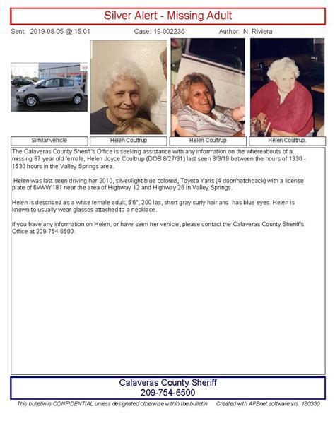 Silver Alert Issued For Missing Woman