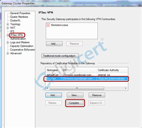 Configure the access control rule base and install policy. Checkpoint VPN Appliance Server SSL Kurulumu