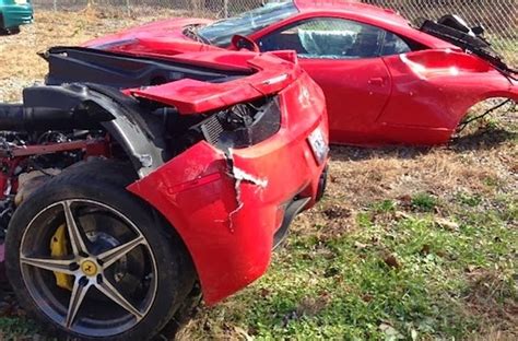Ferrari 458 Italia Splits In Half After Us Crash Aol