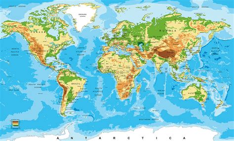 Karta Svijeta Geografska Dr Ave Uzvisine Plakati Com Hr