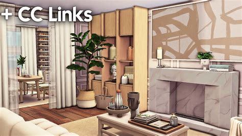 Luxury Apartment Cc Links The Sims 4 Speed Build Youtube