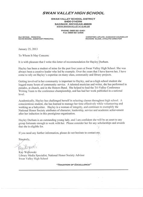 Nhs Letter Of Recommendation Template Collection