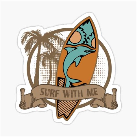 Surfers Surfing Sticker For Sale By Askanda Redbubble