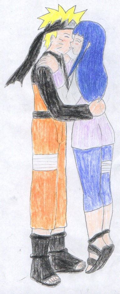 Naruto And Hinata Kiss By Foxbluereaver On Deviantart