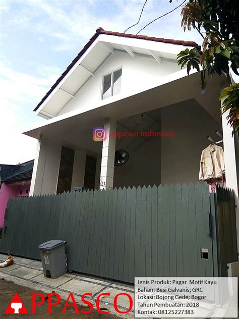 Tapi apabila anda menginginkan desain rumah yang biasa saja dan hanya mementingkan keamanan, maka model pagar besi buka tutup bisa menjadi pilihan yang bijaksana. Pagar Minimalis Keren Model Klasik Kayu GRC di Bojonggede ...