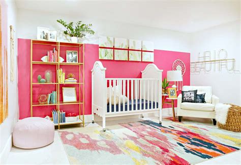 Modern Ranch Reno Colorful Baby Girl Nursery Classy
