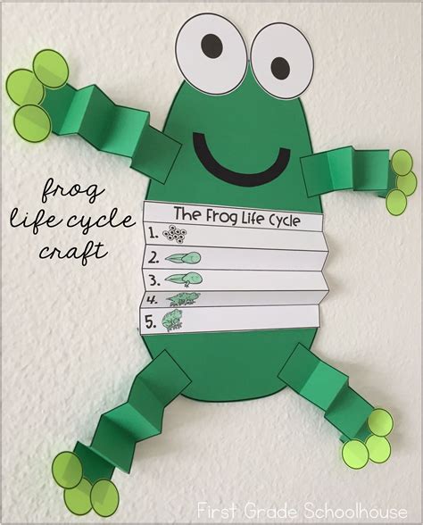 Kids Create This Frog Life Cycle Craft To Display Their Writing About