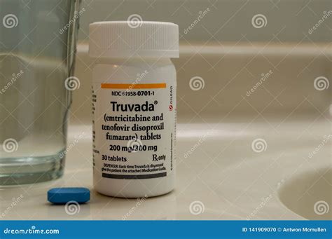 A Bottle Of Truvada Prep Medication Used To Treat Hiv And Prevent Hiv
