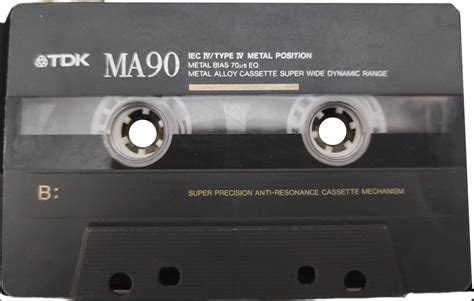 tdk ma90 1990 cassette tape artwork