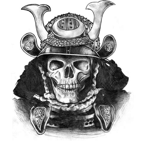 Samurai Skull Illustration Third Half Design Art Direction