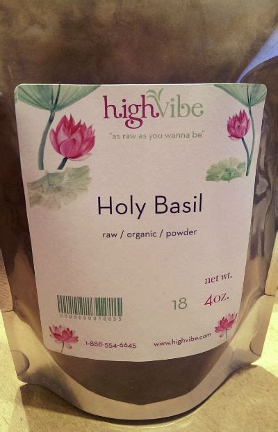 Holy Basil Powder Raw Organic 4 Oz Highvibe