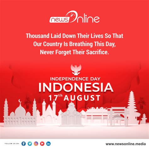Indonesia Independence Day Poster Poster Indonesian Independence Day Festival With Indonesia