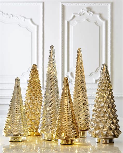 20 Small Gold Tabletop Christmas Tree