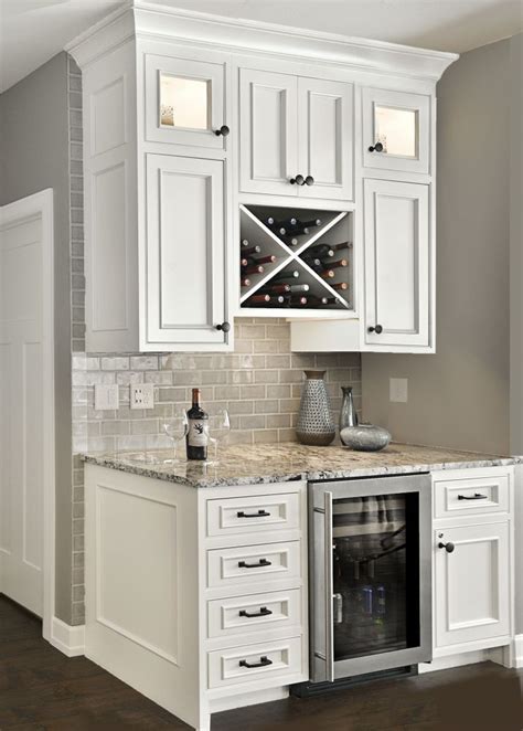 Custom Beverage Center With X Wine Rack And Small Refrigerator