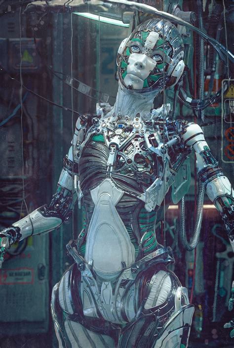 female cyborg cyborg girl human cyborg cyberpunk girl cyberpunk character cyberpunk female