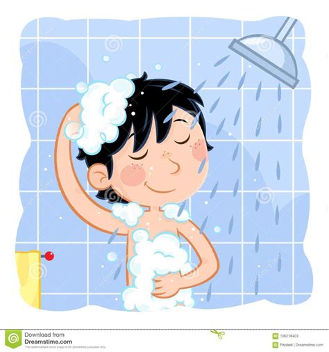 Have A Shower Cartoon Clipart Showering Vector Shower Illustrations Driskulin